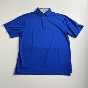 FootJoy FJ Lago Mar‎ Country Club Polo Shirt Size Medium Short Sleeve Golf Logo